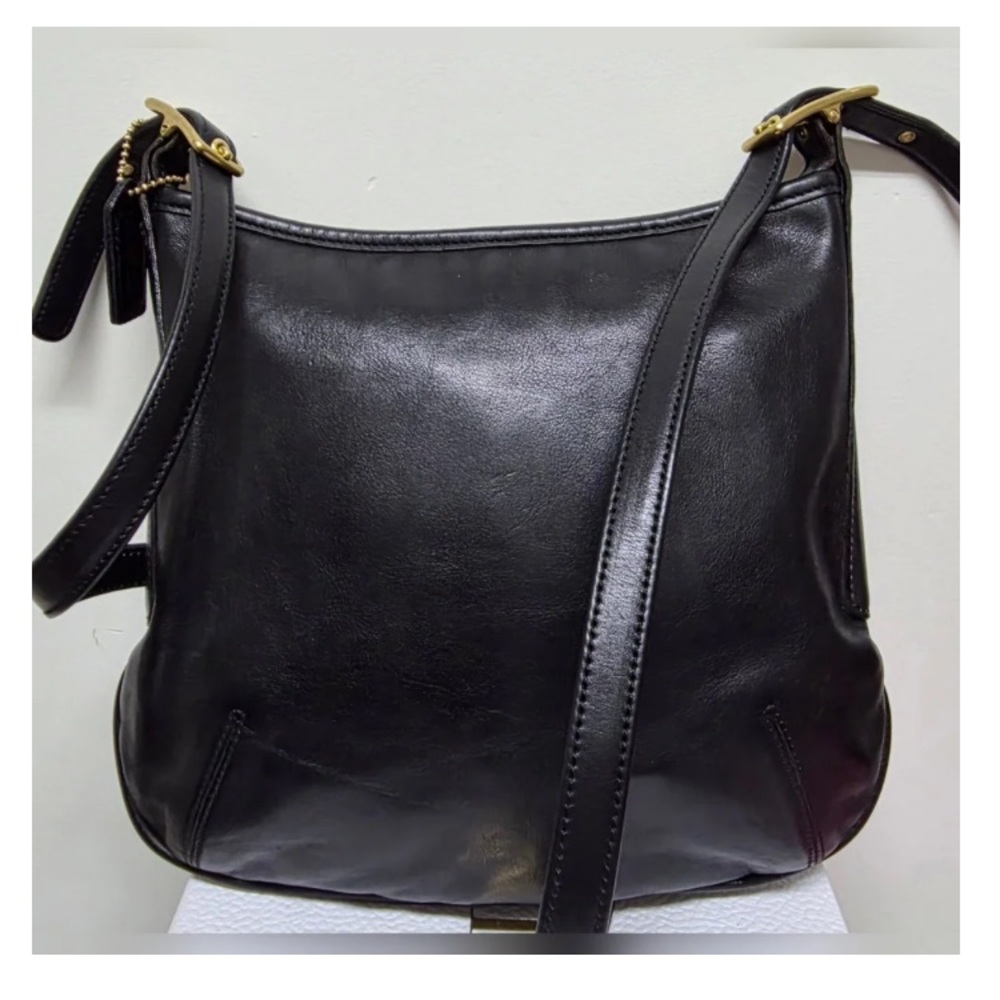 Vintage Coach Legacy 9204 Leather Crossbody Bag - Black